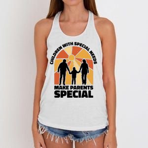 Children With Special Needs Make Parents Special Women's Knotted Racerback Tank