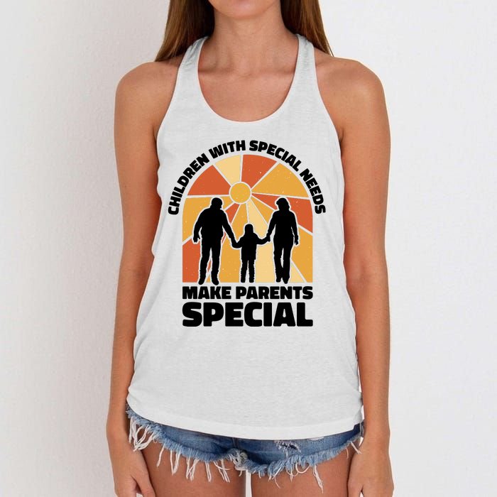 Children With Special Needs Make Parents Special Women's Knotted Racerback Tank