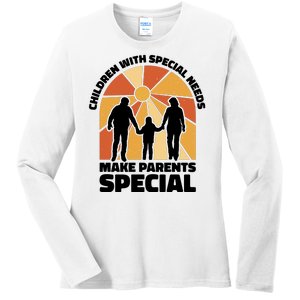 Children With Special Needs Make Parents Special Ladies Long Sleeve Shirt