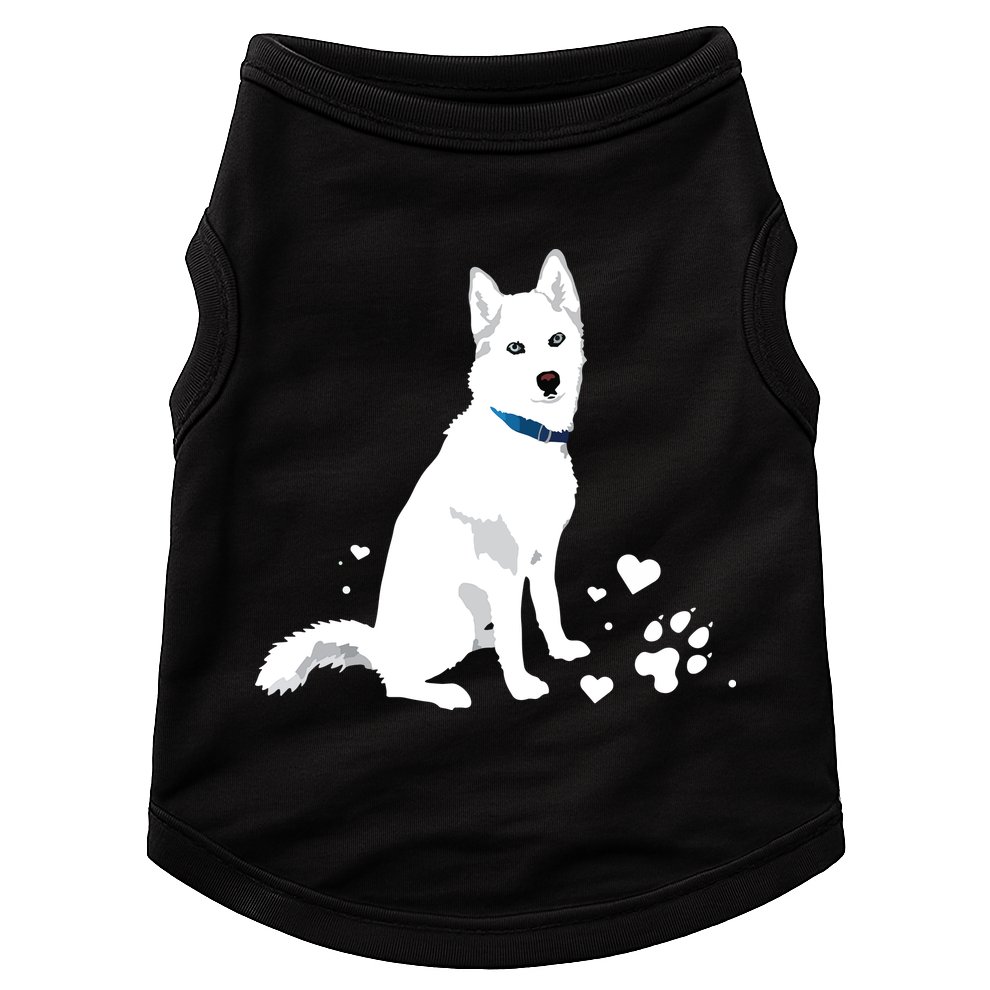 Cute White Siberian Husky Sweet White Snow Dog Doggie Tank