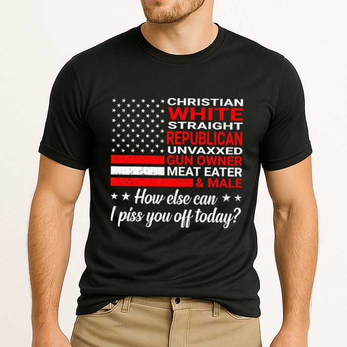 Christian White Straight Republican Unvaxxed Gun Owner Cooling Performance Crew T-Shirt
