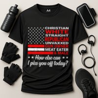 Christian White Straight Republican Unvaxxed Gun Owner Cooling Performance Crew T-Shirt