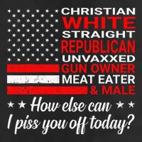 Christian White Straight Republican Unvaxxed Gun Owner Adult Drive Performance Visor