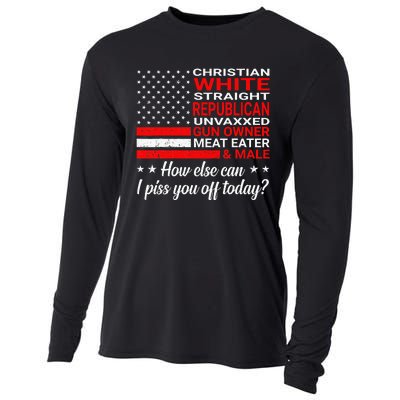 Christian White Straight Republican Unvaxxed Gun Owner Cooling Performance Long Sleeve Crew