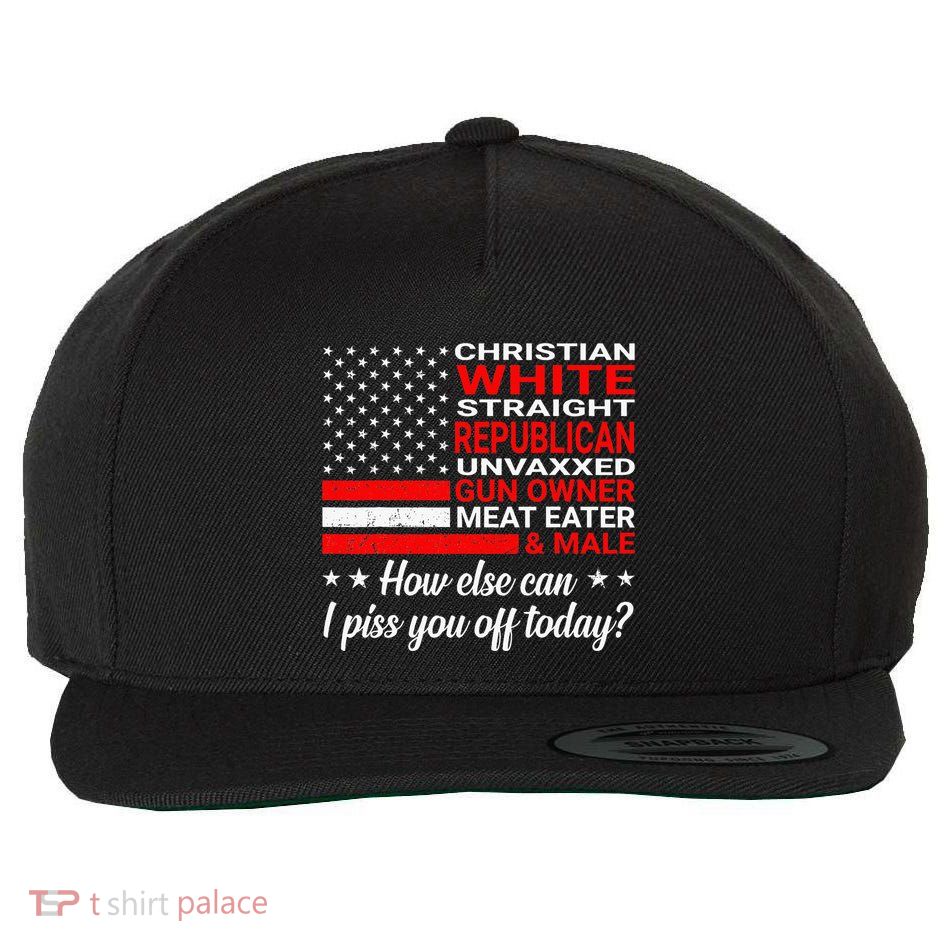 Christian White Straight Republican Unvaxxed Gun Owner Wool Snapback Cap