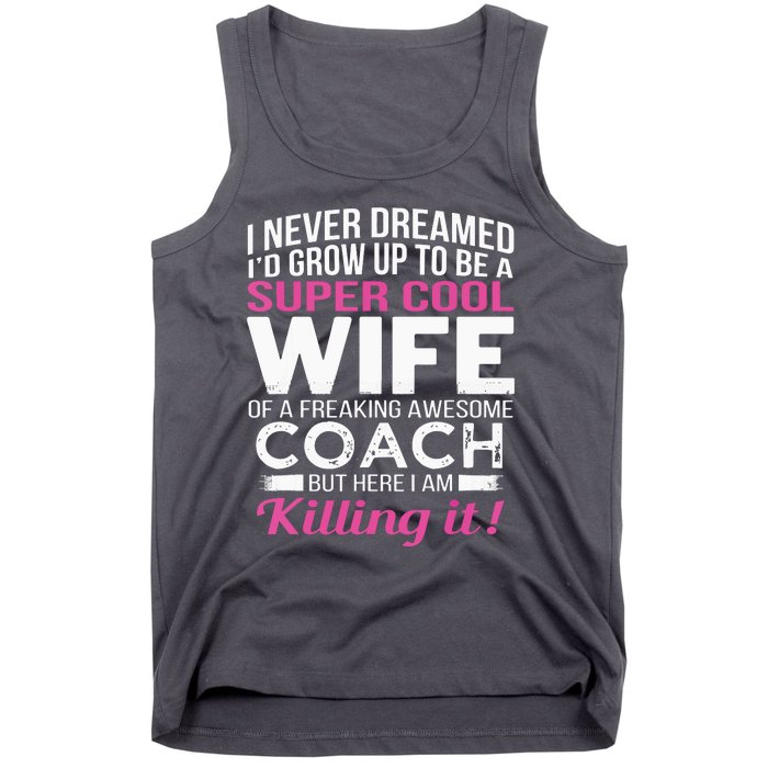 Coachs Wife Shirts Funny Gift For Wife Of Coach Tank Top