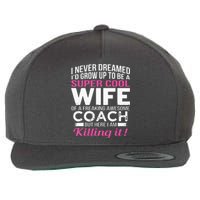 Coachs Wife Shirts Funny Gift For Wife Of Coach Wool Snapback Cap