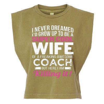 Coachs Wife Shirts Funny Gift For Wife Of Coach Garment-Dyed Women's Muscle Tee