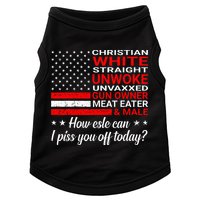 Christian White Straight Unwoke Unvaxxed Gun Owner Doggie Tank