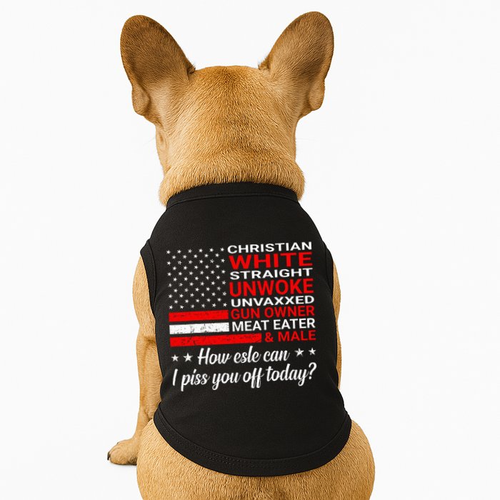 Christian White Straight Unwoke Unvaxxed Gun Owner Doggie Tank