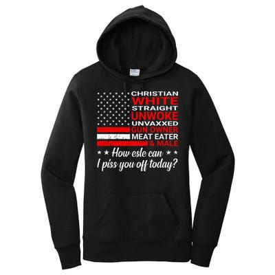 Christian White Straight Unwoke Unvaxxed Gun Owner Women's Pullover Hoodie