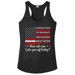 Christian White Straight Unwoke Unvaxxed Gun Owner Ladies PosiCharge Competitor Racerback Tank