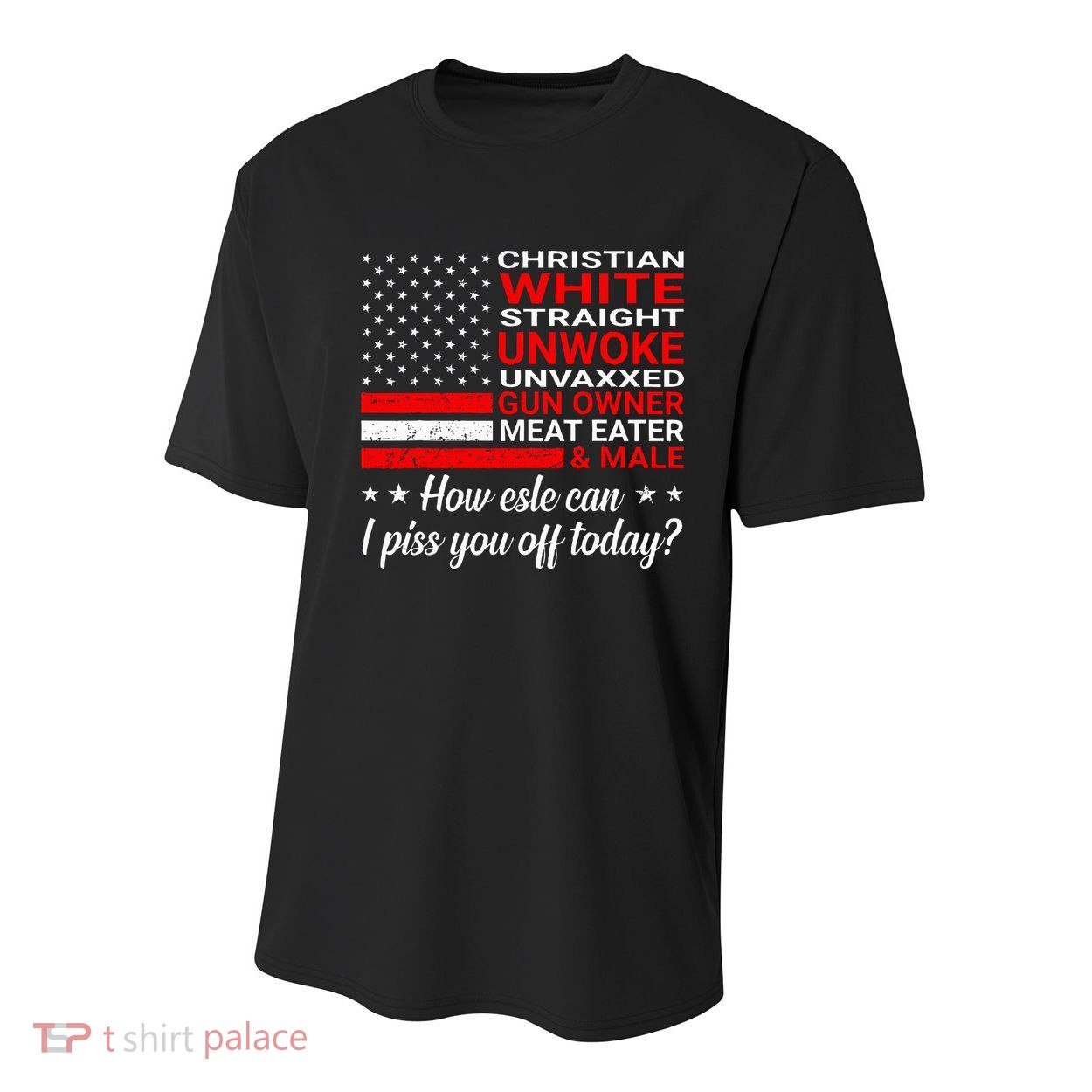 Christian White Straight Unwoke Unvaxxed Gun Owner Youth Performance Sprint T-Shirt