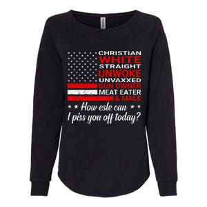 Christian White Straight Unwoke Unvaxxed Gun Owner Womens California Wash Sweatshirt