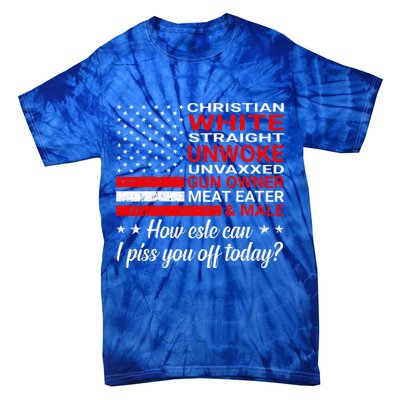 Christian White Straight Unwoke Unvaxxed Gun Owner Tie-Dye T-Shirt