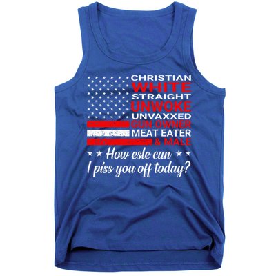 Christian White Straight Unwoke Unvaxxed Gun Owner Tank Top