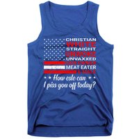 Christian White Straight Unwoke Unvaxxed Gun Owner Tank Top