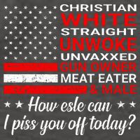 Christian White Straight Unwoke Unvaxxed Gun Owner Vector Backpack