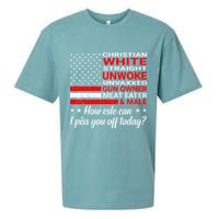 Christian White Straight Unwoke Unvaxxed Gun Owner Sueded Cloud Jersey T-Shirt