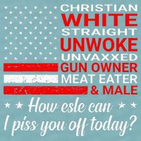 Christian White Straight Unwoke Unvaxxed Gun Owner Sueded Cloud Jersey T-Shirt