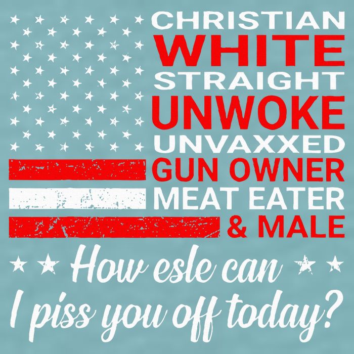 Christian White Straight Unwoke Unvaxxed Gun Owner Sueded Cloud Jersey T-Shirt