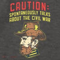 Caution Will Spontaneously Talk About The Civil War Vector Backpack