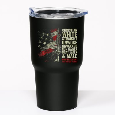 Christian White Straight Unwoke Unvaxxed Gun Owner Tumbler