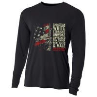 Christian White Straight Unwoke Unvaxxed Gun Owner Cooling Performance Long Sleeve Crew