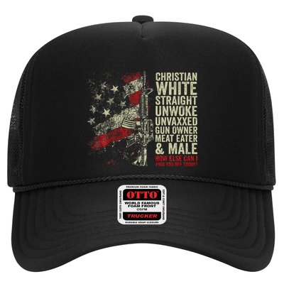 Christian White Straight Unwoke Unvaxxed Gun Owner Trucker Hat
