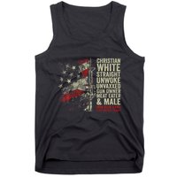 Christian White Straight Unwoke Unvaxxed Gun Owner Tank Top