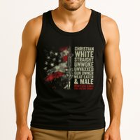 Christian White Straight Unwoke Unvaxxed Gun Owner Tank Top