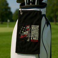 Christian White Straight Unwoke Unvaxxed Gun Owner Golf Towel