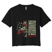 Christian White Straight Unwoke Unvaxxed Gun Owner Crop Top