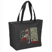 Christian White Straight Unwoke Unvaxxed Gun Owner Zip Tote Bag