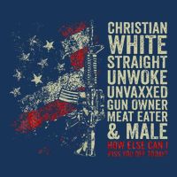 Christian White Straight Unwoke Unvaxxed Gun Owner Infant Baby Jersey Bodysuit