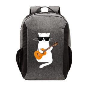 Cat Wearing Sunglasses Playing Guitar Guitarist Vector Backpack