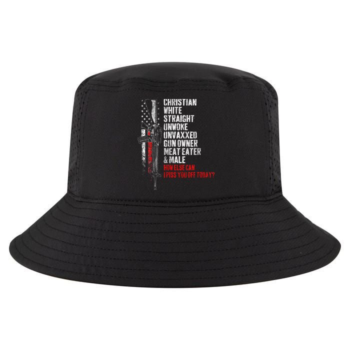 Christian White Straight Unwoke Unvaxxed Gun Owner Cool Comfort Performance Bucket Hat