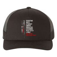 Christian White Straight Unwoke Unvaxxed Gun Owner Yupoong Adult 5-Panel Trucker Hat