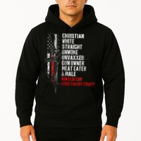 Christian White Straight Unwoke Unvaxxed Gun Owner Hoodie