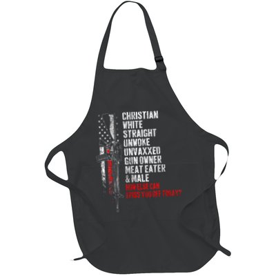 Christian White Straight Unwoke Unvaxxed Gun Owner Apron