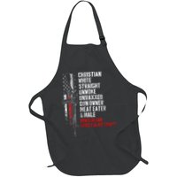 Christian White Straight Unwoke Unvaxxed Gun Owner Apron
