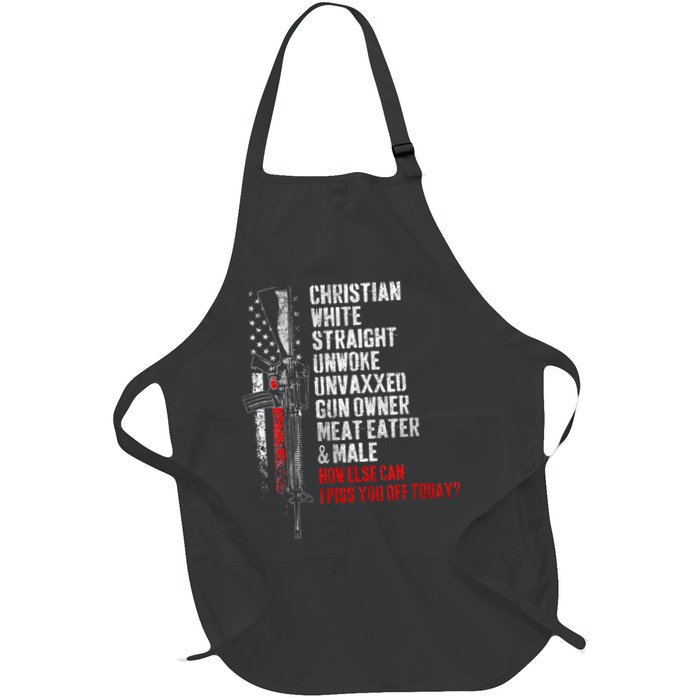 Christian White Straight Unwoke Unvaxxed Gun Owner Apron
