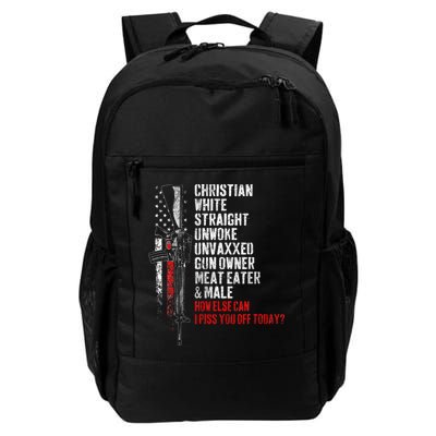 Christian White Straight Unwoke Unvaxxed Gun Owner Backpack