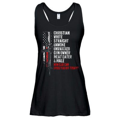 Christian White Straight Unwoke Unvaxxed Gun Owner Ladies Essential Flowy Tank