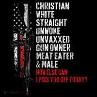 Christian White Straight Unwoke Unvaxxed Gun Owner Flatbill Hat