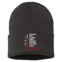 Christian White Straight Unwoke Unvaxxed Gun Owner Sustainable Knit Beanie