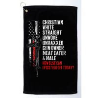 Christian White Straight Unwoke Unvaxxed Gun Owner Golf Towel