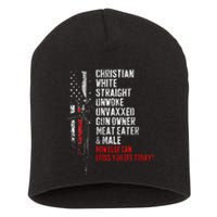 Christian White Straight Unwoke Unvaxxed Gun Owner Short Acrylic Beanie