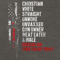 Christian White Straight Unwoke Unvaxxed Gun Owner Cotton Canvas Backpack