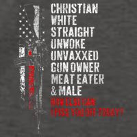 Christian White Straight Unwoke Unvaxxed Gun Owner Vector Backpack